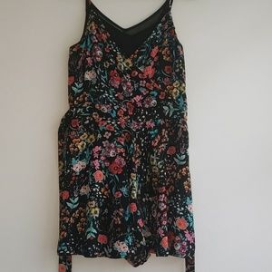 RESERVED Express floral romper relist